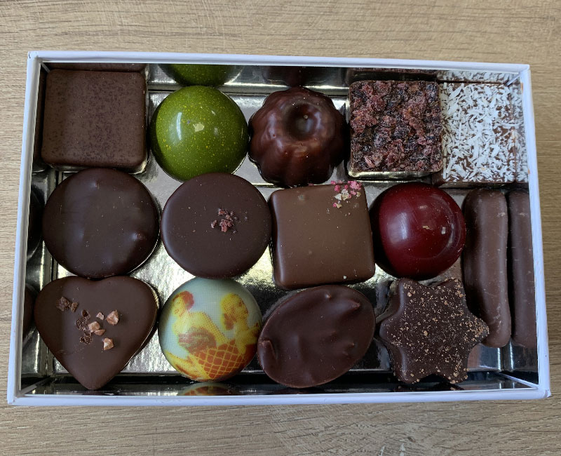 boite de chocolats de 130 grammes