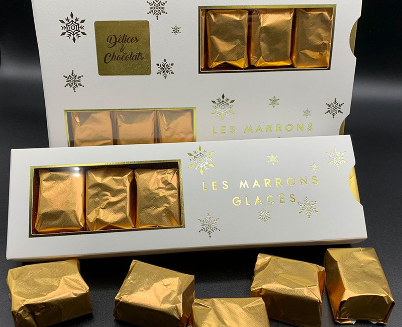 Coffret marron glacé